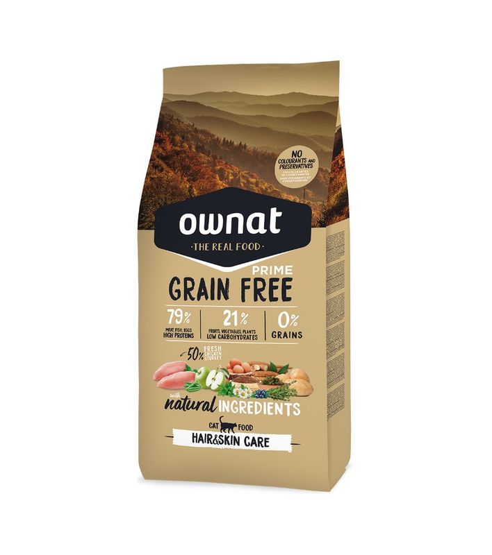 Ownat Gf Prime Hair&skin (cat) 3 Kg