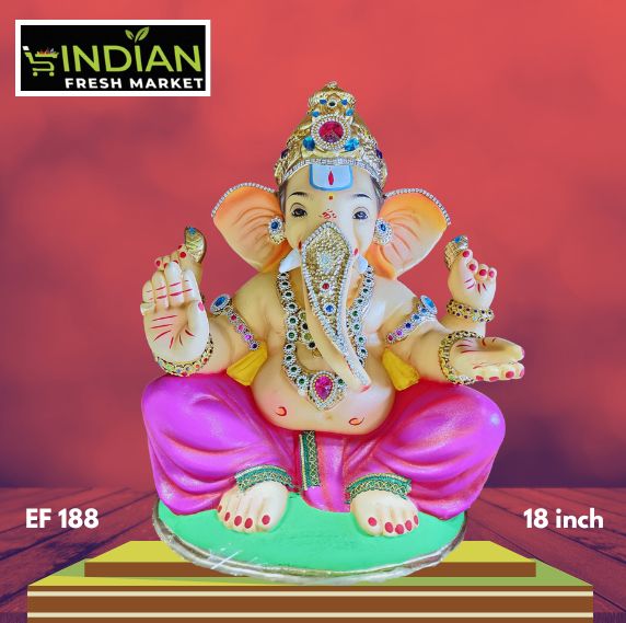 EF 188 - 18 Inch - Eco Friendly Ganesha Diamond Work