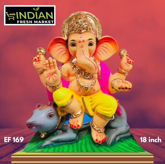 EF 169 - 18 Inch - Eco Friendly Mushak Ganesha