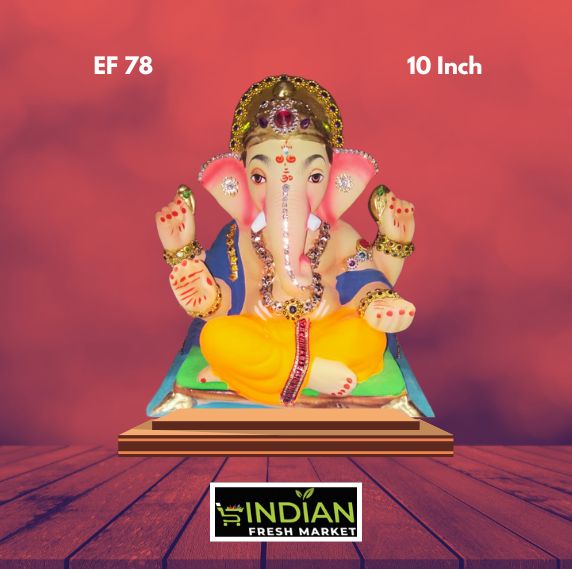 EF 78 - 10 Inch - Eco Friendly Ganesha Diamond Work