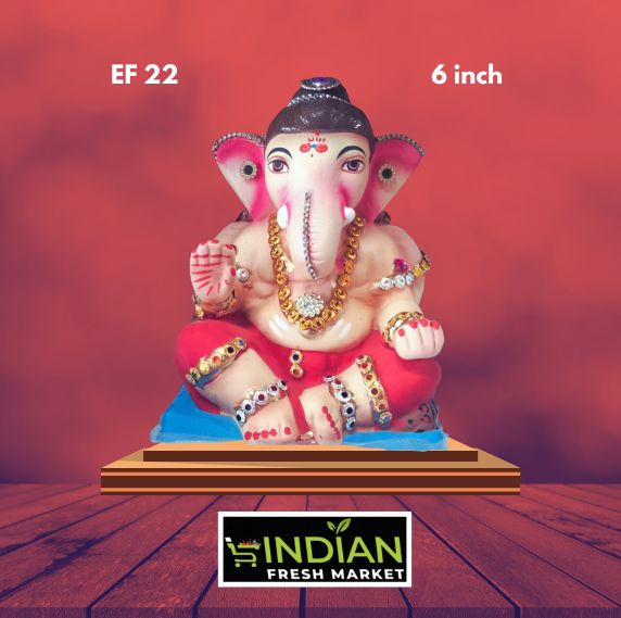 EF 22 - 6 Inch - Eco Friendly Bal Ganesha Diamond Work