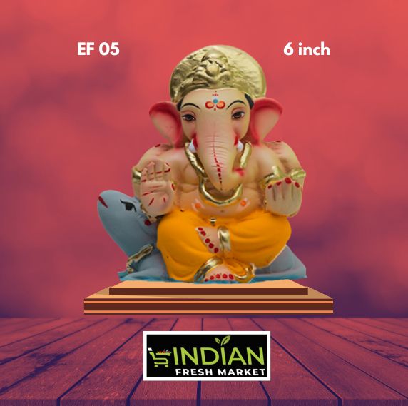 EF 05 - 6 Inch - Eco Friendly Mushak Ganesha