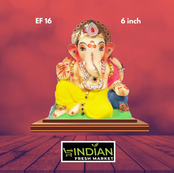 EF 16 - 6 Inch - Eco Friendly Ganesha Diamond Work