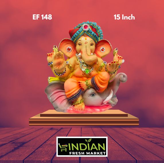 EF 148 - 15 Inch - Eco Friendly Elephant Ganesha Diamond Work