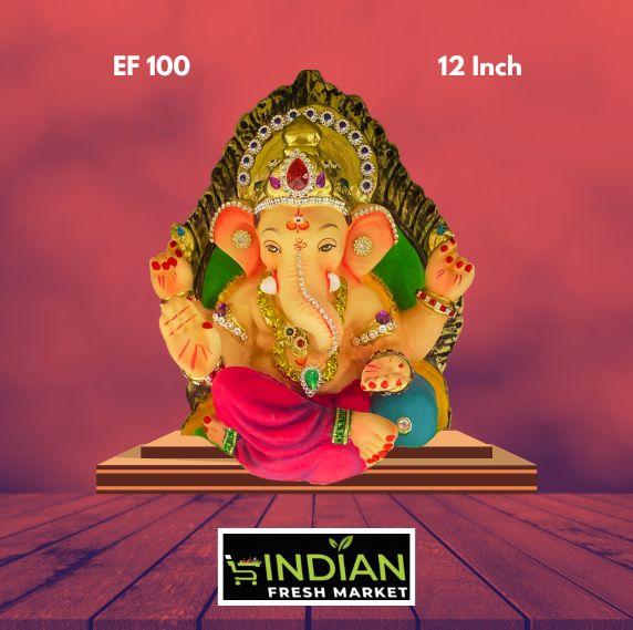 EF 100 - 12 Inch - Eco Friendly Ganesha Diamond Work