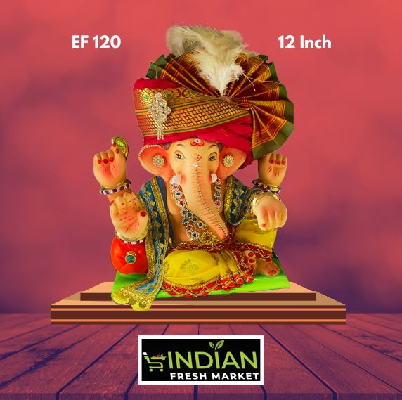 EF 120 - 12 Inch - Eco Friendly Ganesha Cloth + Diamond Work