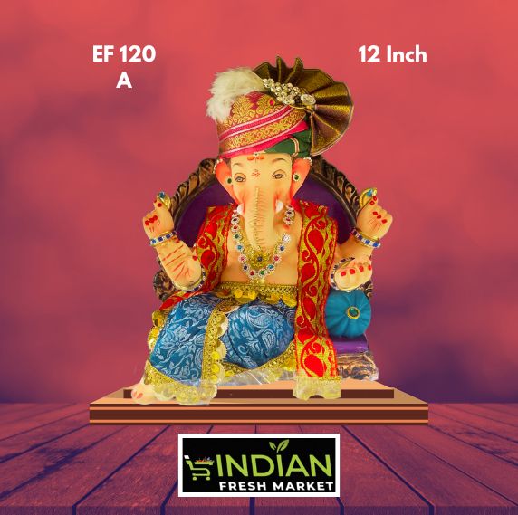 EF 120 (A) - 12 Inch - Eco Friendly Ganesha Cloth + Diamond Work