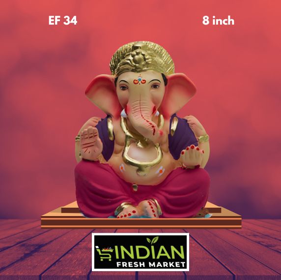EF 34 - 8 Inch - Eco Friendly Ganesha