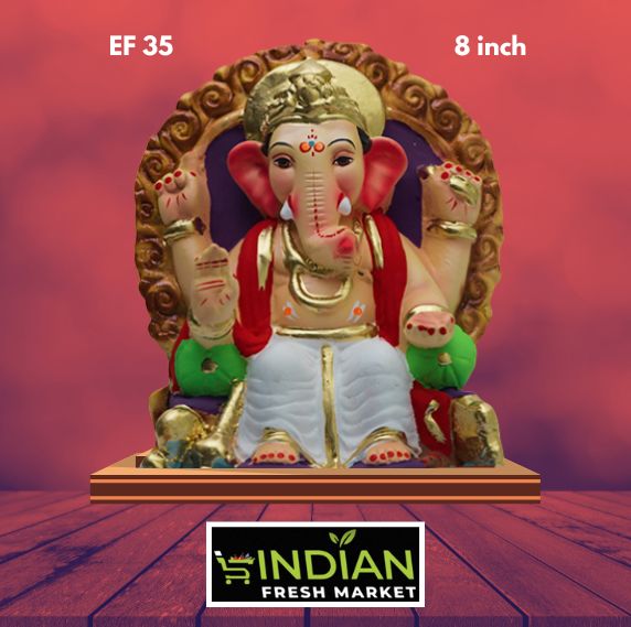 EF 35 - 8 Inch - Eco Friendly Lalbaugh Ganesha