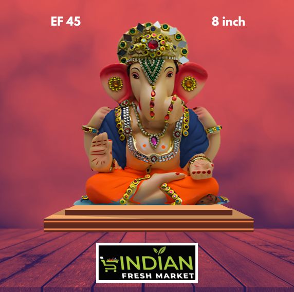 EF 45 - 8 Inch - Eco Friendly Ganesha Diamond Work