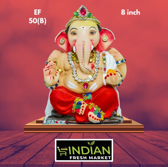 EF 50 (B) - 8 Inch - Eco Friendly Ganesha Diamond Work