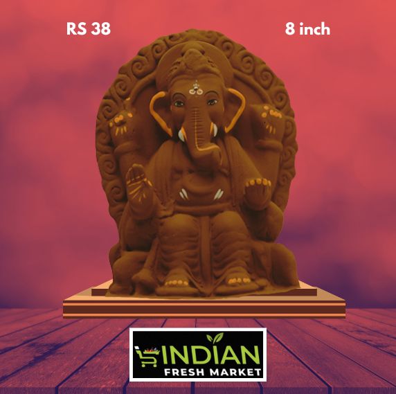 RS 38 - 8 Inch - Eco Friendly Ganesha Brown