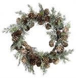 11"pinecone candle ring