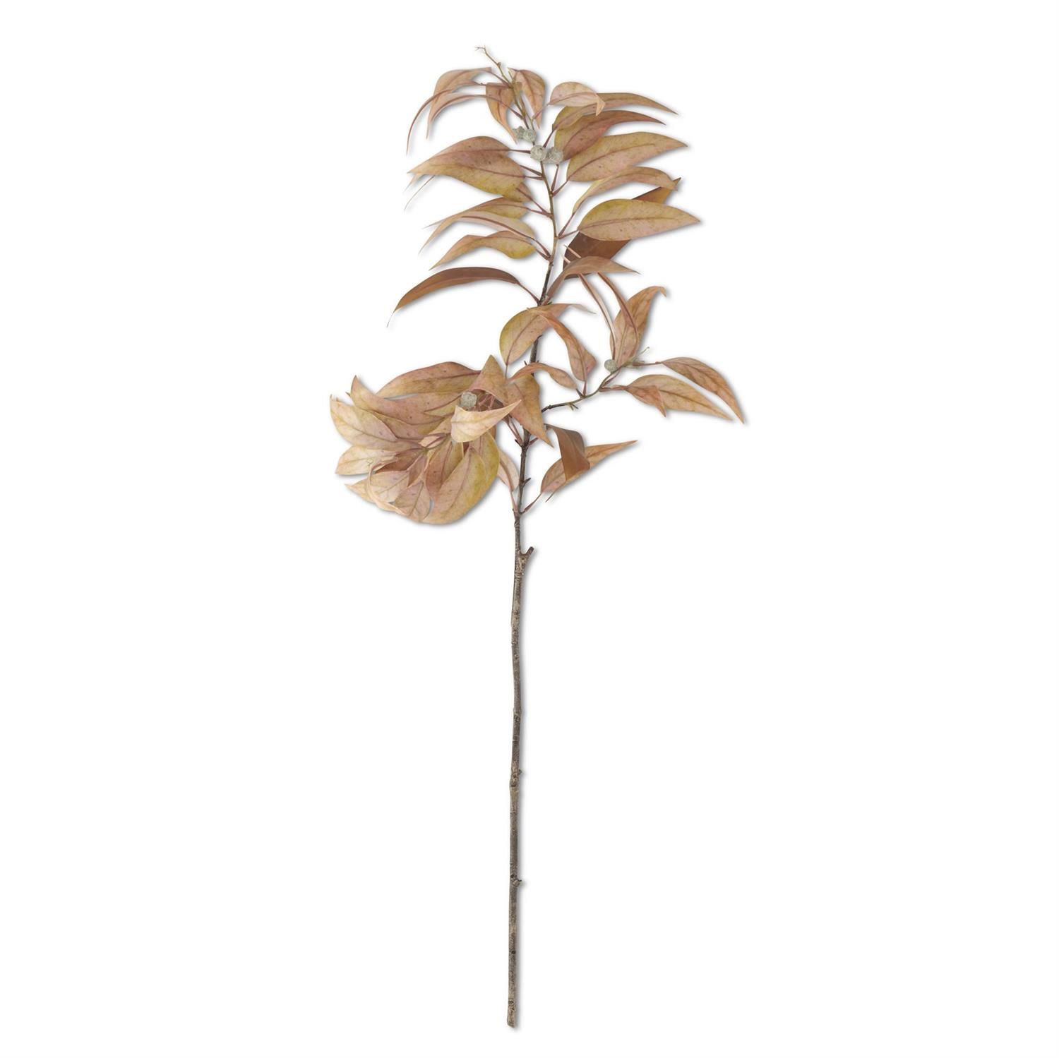48" Light Yellow Eucalyptus Branch w/ Pods