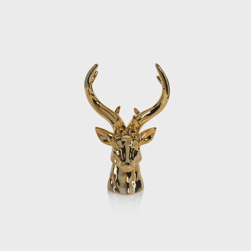 11"Rocky Mtn Stag Head-Gold