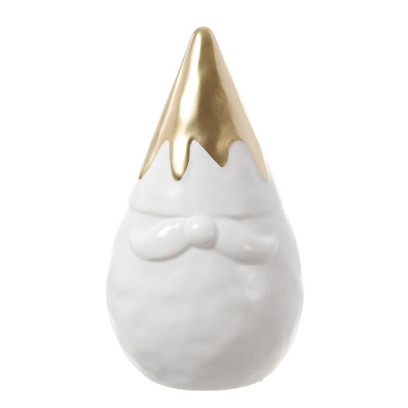 6.5" Santa White &amp; Gold