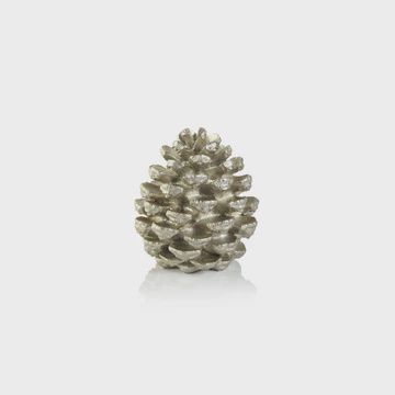 Decorative Pine Cone Silver 6.5