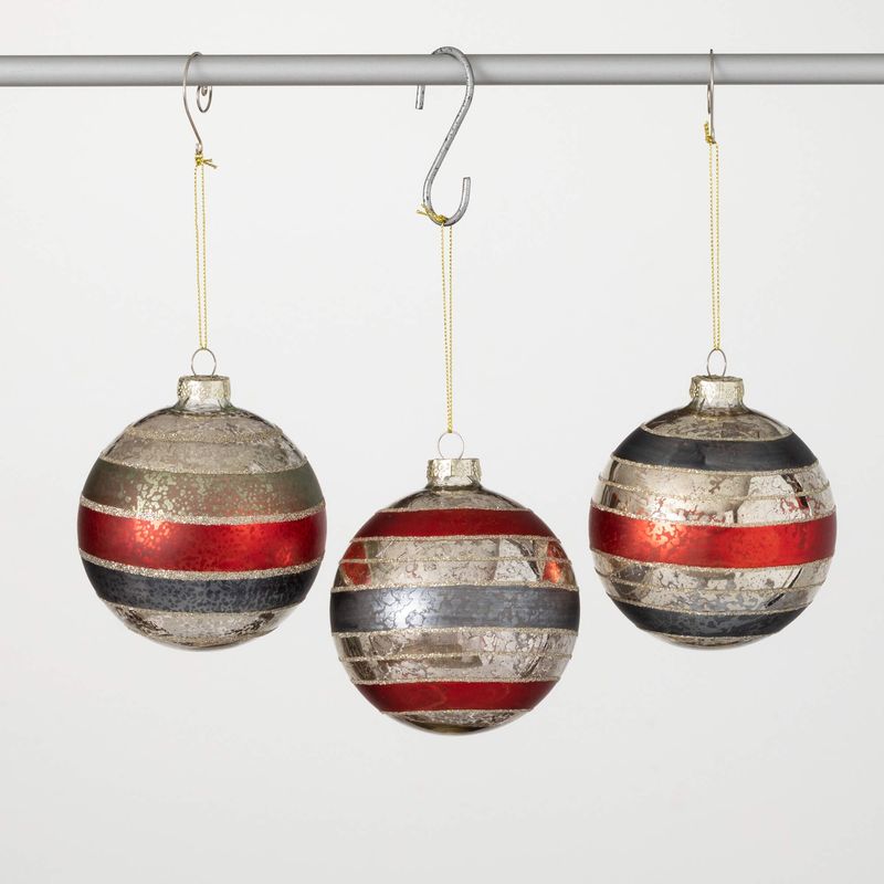 Striped Ball Ornament