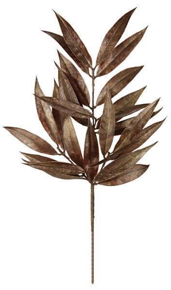23"White Willow Leaf Spray