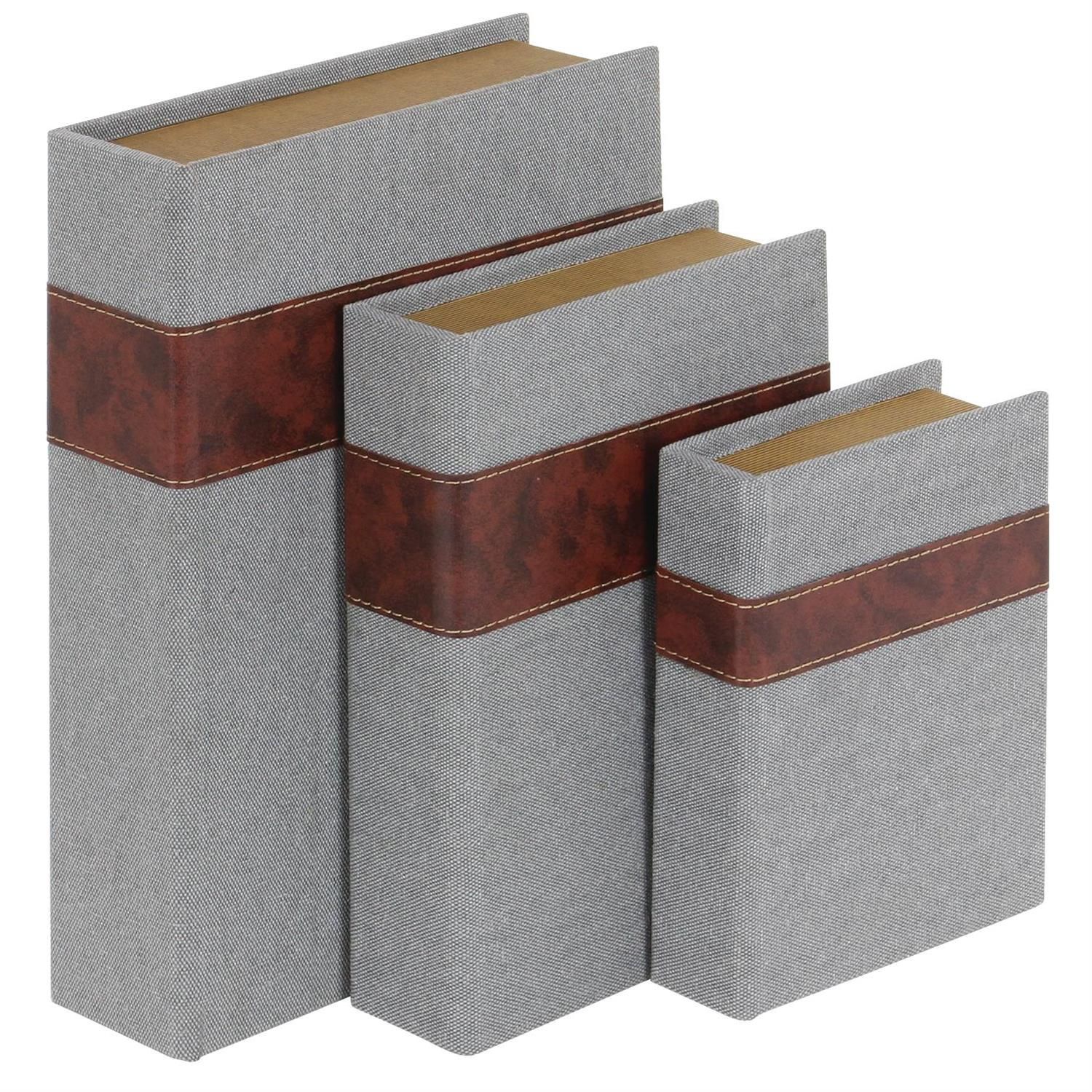Gray Linen book box sm