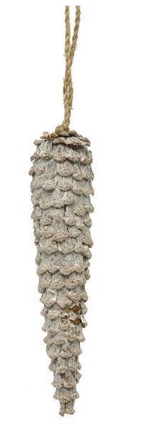 12"pinecone petal icicle orn