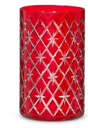 8.5"Red Etched Container