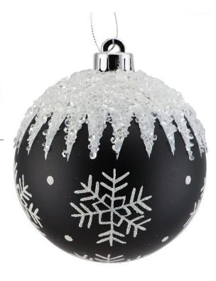 150mm Snow/ice/dots orn