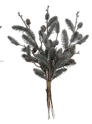 16" Frosted Pine/Branch Bundle