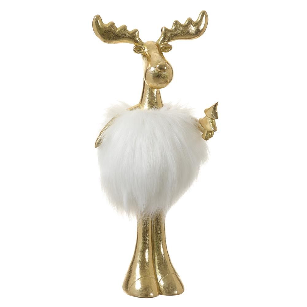 Moose Gold White Fur