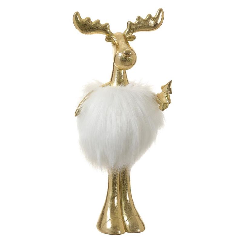 Moose Gold White Fur