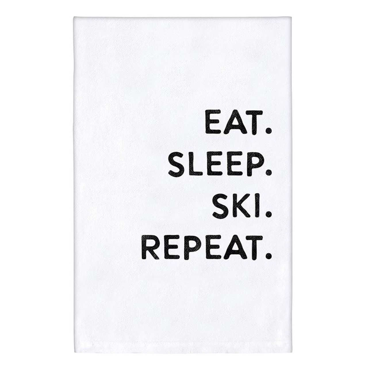 Eat Sleep Ski Repeat Towel