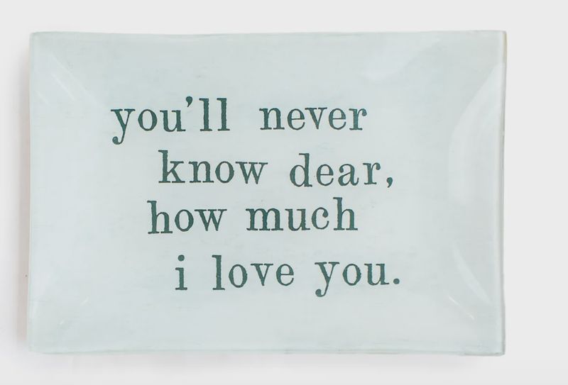 Never Know Dear LG Deco Plate