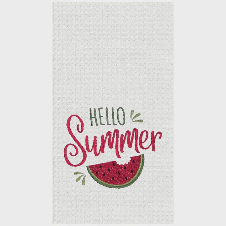 Hello Summer Watermelon Towel