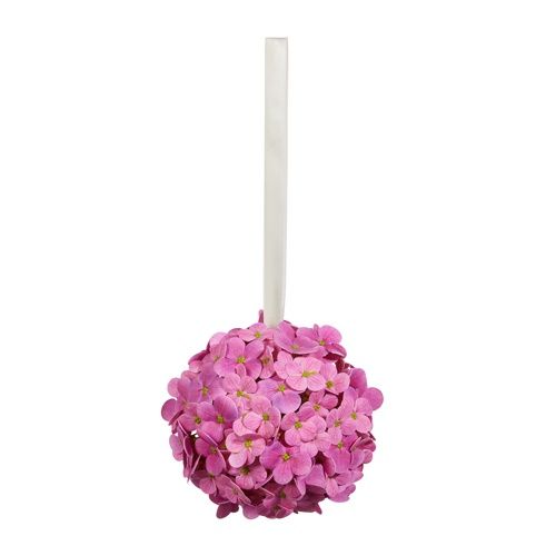 Pink Hydrangea Ball 7&quot;