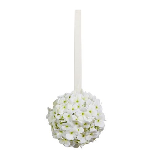 White Hydrangea Ball 7&quot;
