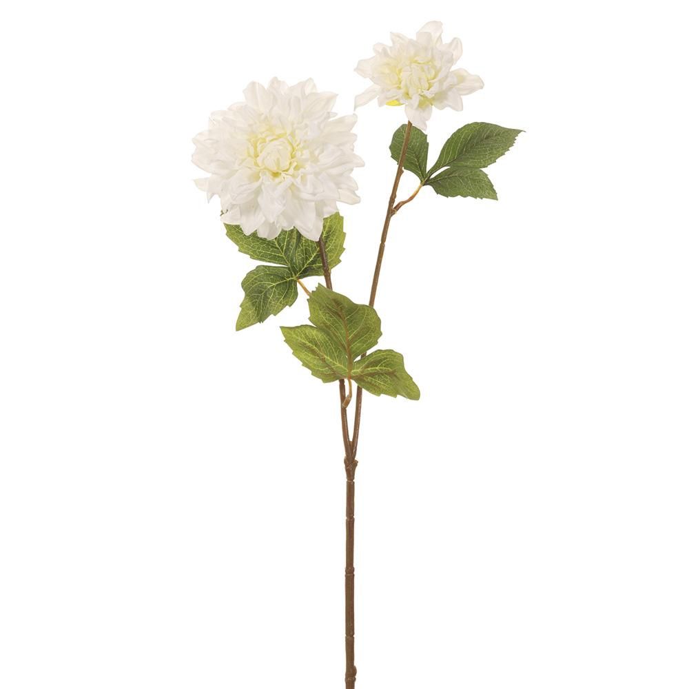 23.5&quot; RT Dahlia Spray  White