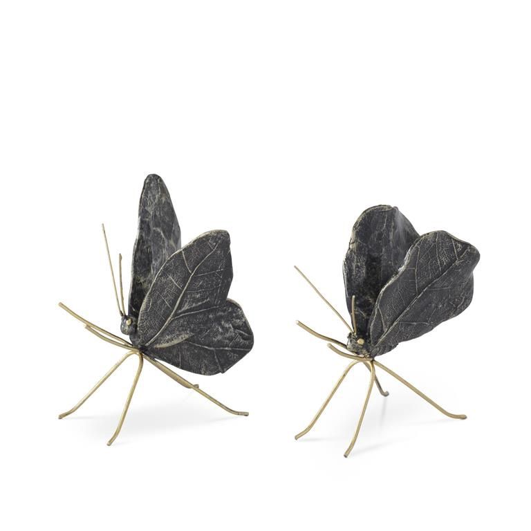 Black &amp; Gold Resin Butterfly