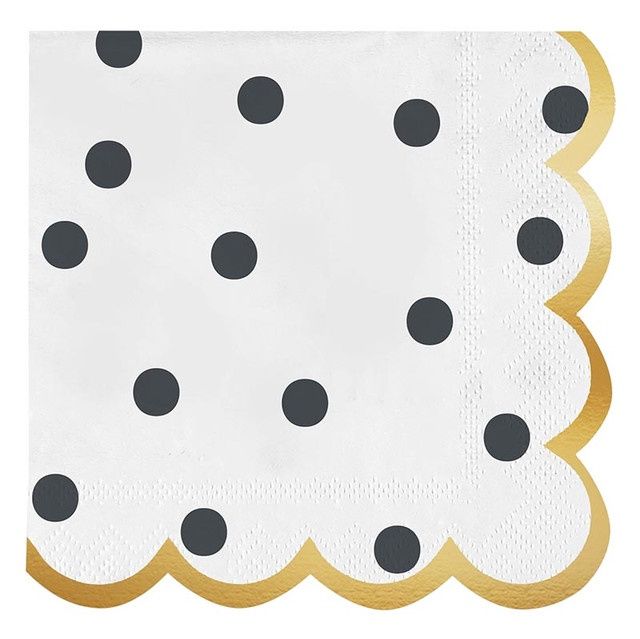 Scallop Napkin - Dots