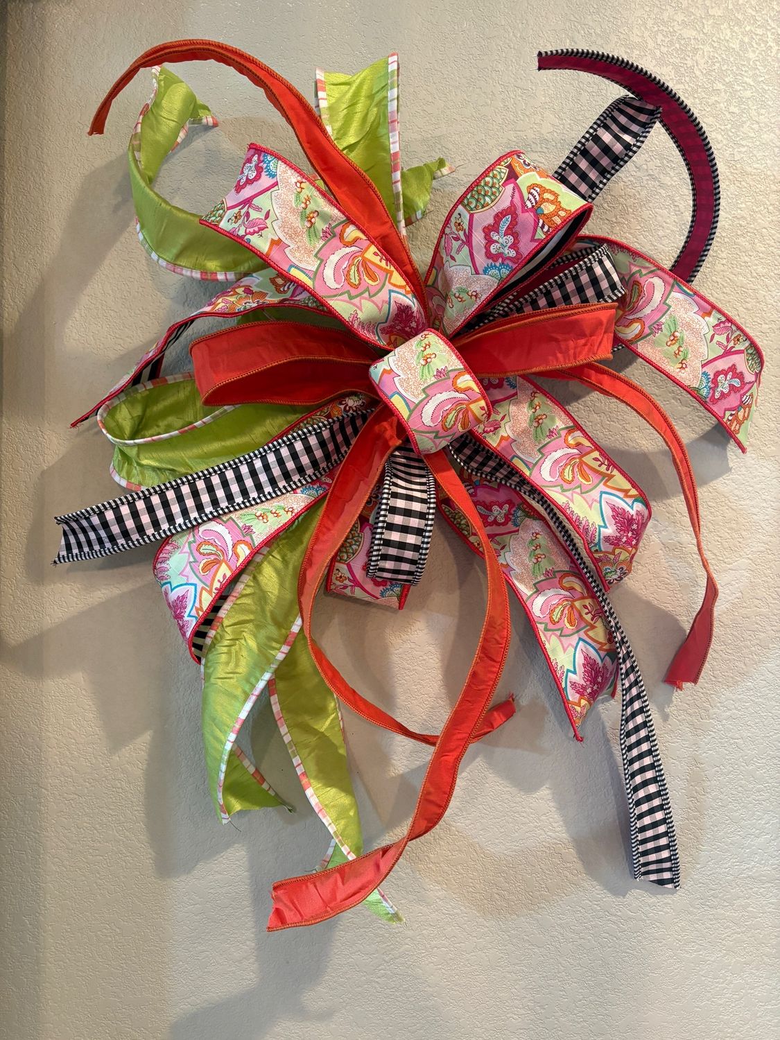 Floral Paisley Large Bow