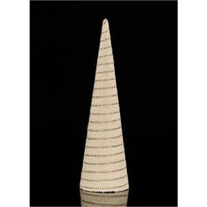 Diamond Jute Cone Tree 17.75"