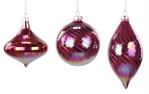 Iridescent Ornaments Asst.