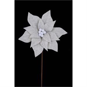Felt Poinsettia Stem 11"