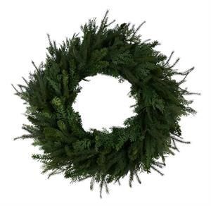 Cedar Mixed Pine Wreath 30"