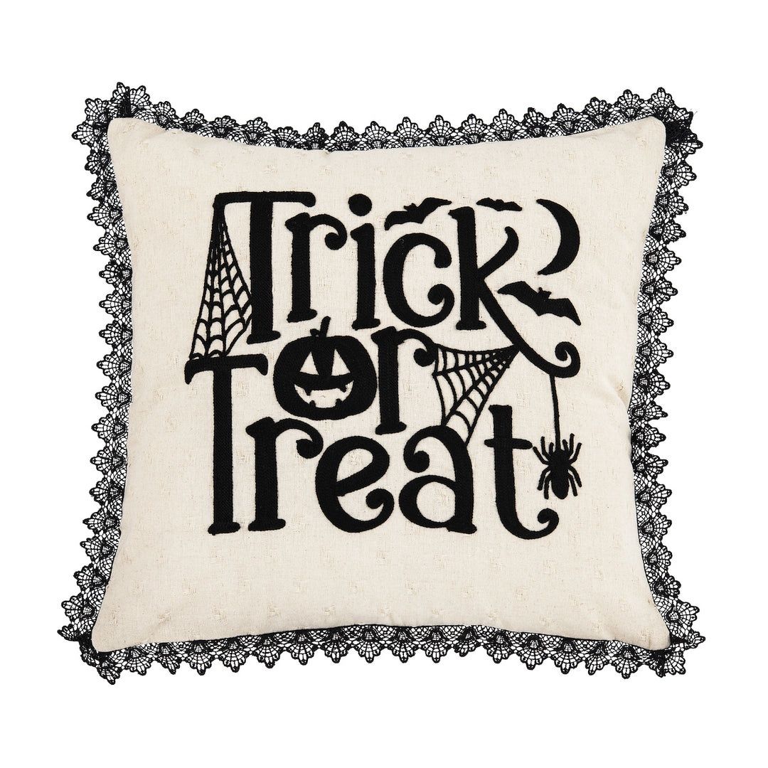 Trick Treat Blk/Wht. Pillow