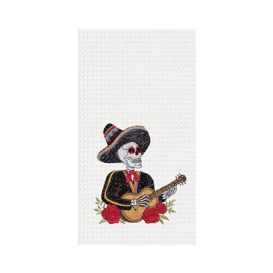 Mariachi Guitar Skeleton Towel