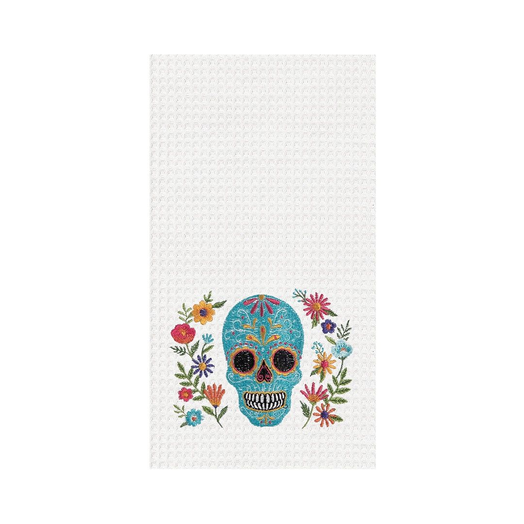 Sugar Skull &amp; Flowers Towel