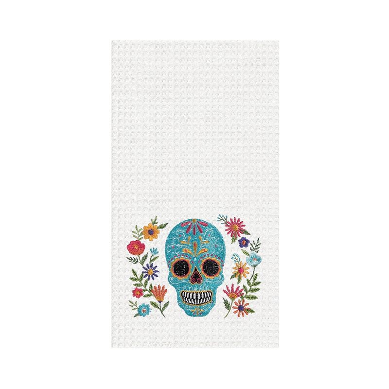 Sugar Skull &amp; Flowers Towel