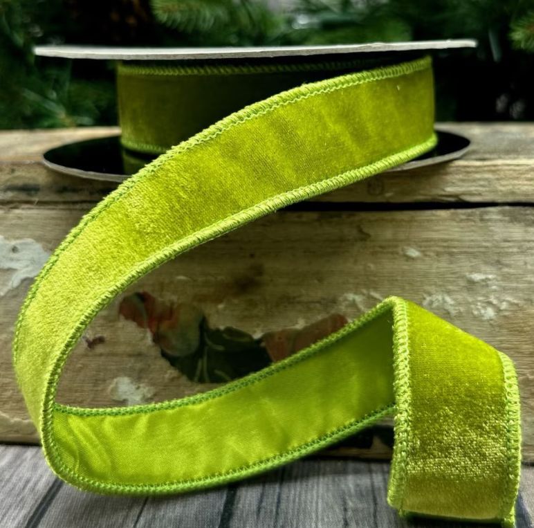 Velvet Bright Green Ribbon