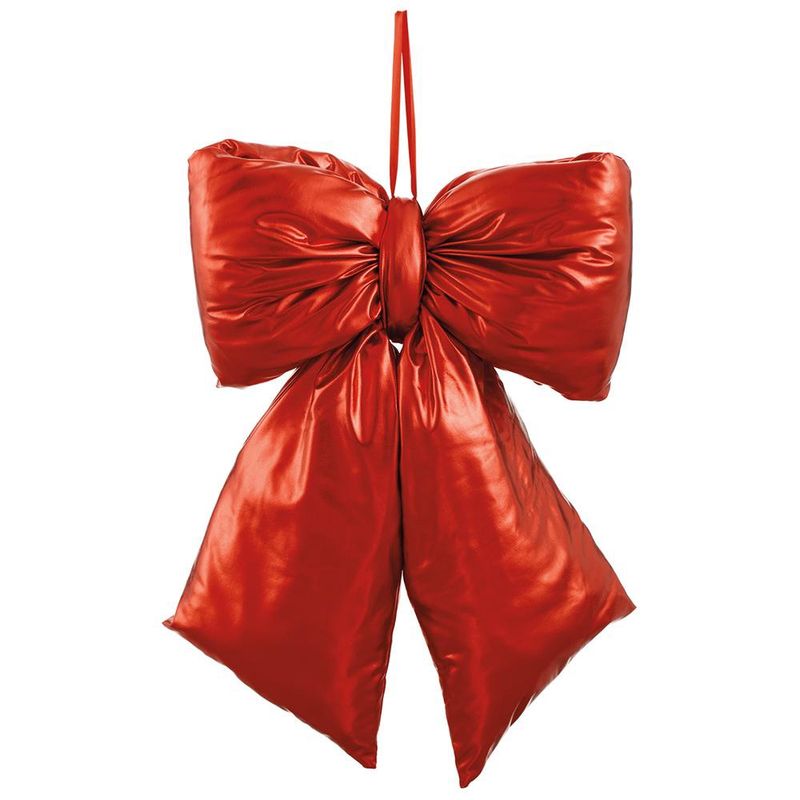 METALLIC BOW RED