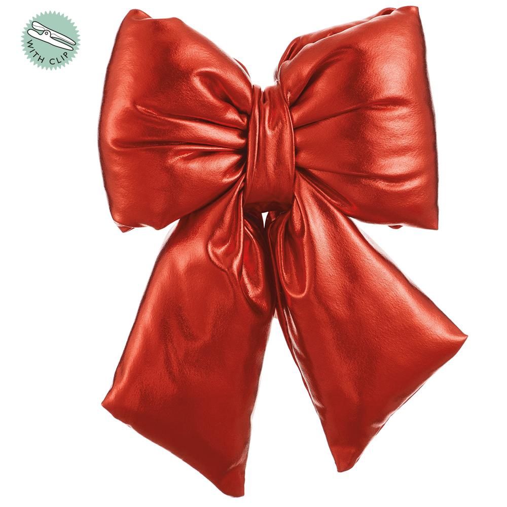 Met. Bow w/Clip  Red
